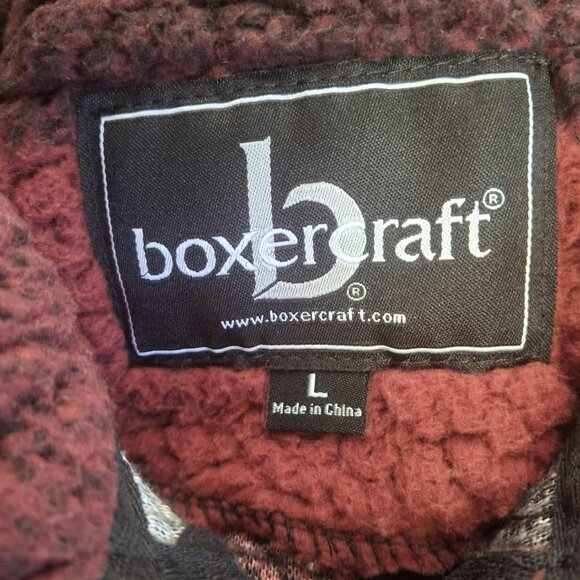 Monmouth Scotts Plaid Sherpa Pullover by Boxercraft - Picture 2 of 7